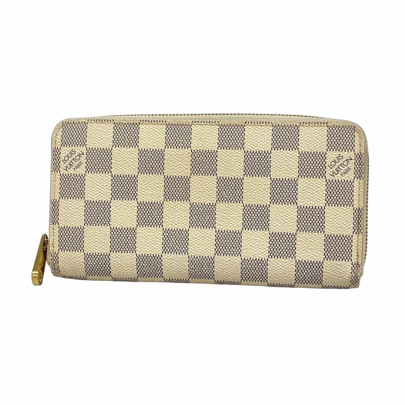 ルイ・ヴィトン(Louis Vuitton) ルイ・ヴィトン 長財布 ダミエ・アズール ジッピーウォレット N60019 ホワイトレディース