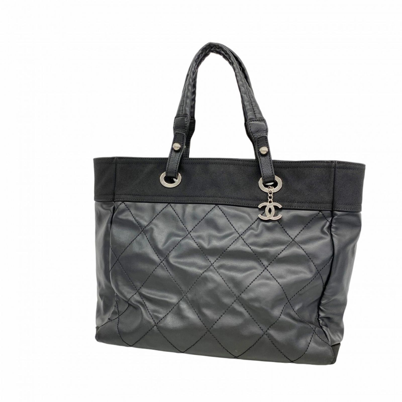 シャネル(Chanel) シャネル トートバッグ パリビアリッツ キャンバス ブラック レディース