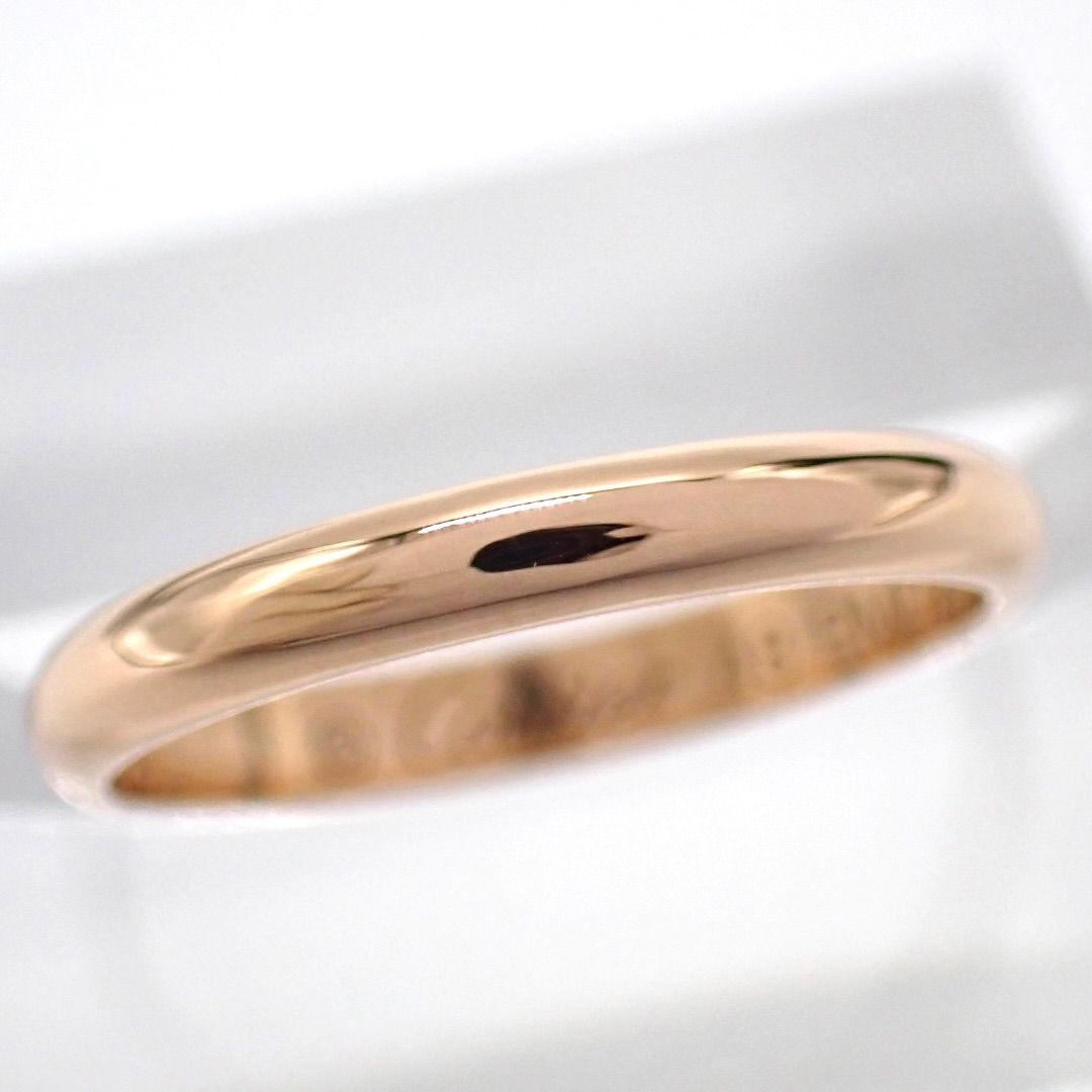 Cartier ローズゴールドカラー リング 新品仕上げ済 Cartier カルティエ 48 ウェディング リング 750 K18 RG