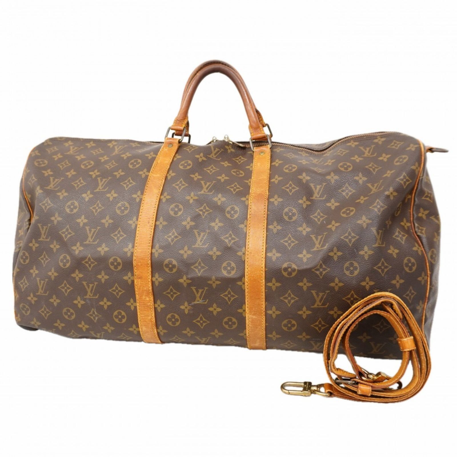 ルイ・ヴィトン(Louis Vuitton) ルイ・ヴィトン バッグ・ボストンバッグ モノグラム キーポルバンドリエール60 M41412 ブラウンメンズ レディース