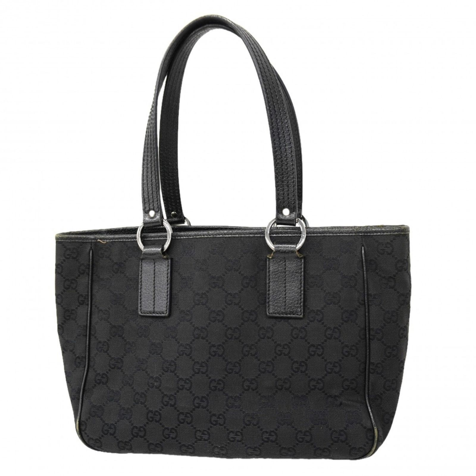 グッチ(Gucci) グッチ トートバッグ GGキャンバス 113019 キャンバス ブラック レディース