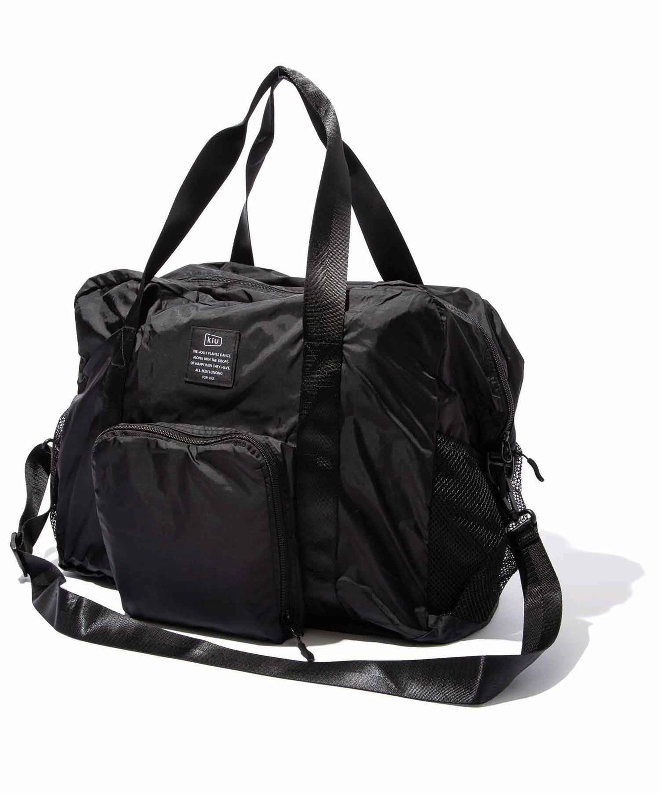 KiU キウ PACKABLE TRAVELING BAG トラベルバッグ 旅行バッグ 大容量 キャリーオン コンパクト キャリーケースに取り付け可能 はっ水 防水 コンパクト かわいい おしゃれ メンズ レディース 男女兼用 パッカブル ト 70d70200