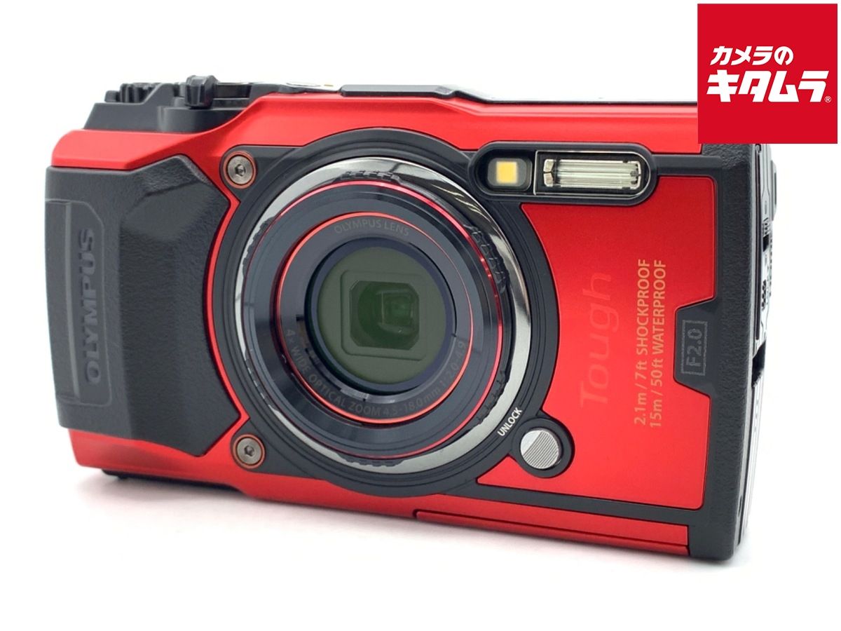 【中古】 【良品】 オリンパス Tough TG-6 RED レッド