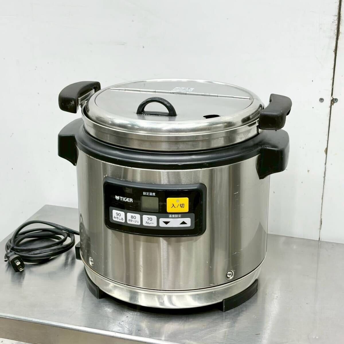 タイガー マイコンスープジャー JHI-N080 Ｗ362×Ｄ315×Ｈ335mm 8.0L スープ保温 厨房 2019年製 中古