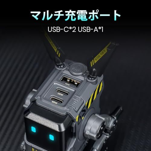 GravaStar ALPHA65 PD 充電器 65W 急速充電器 USB-C*2とUSB-A*1 PD3.0 PPS規格対応 Type-C 3台同時充電 acアダプター Windows PC MacBook iPad Pro iPhone 21b1b39a