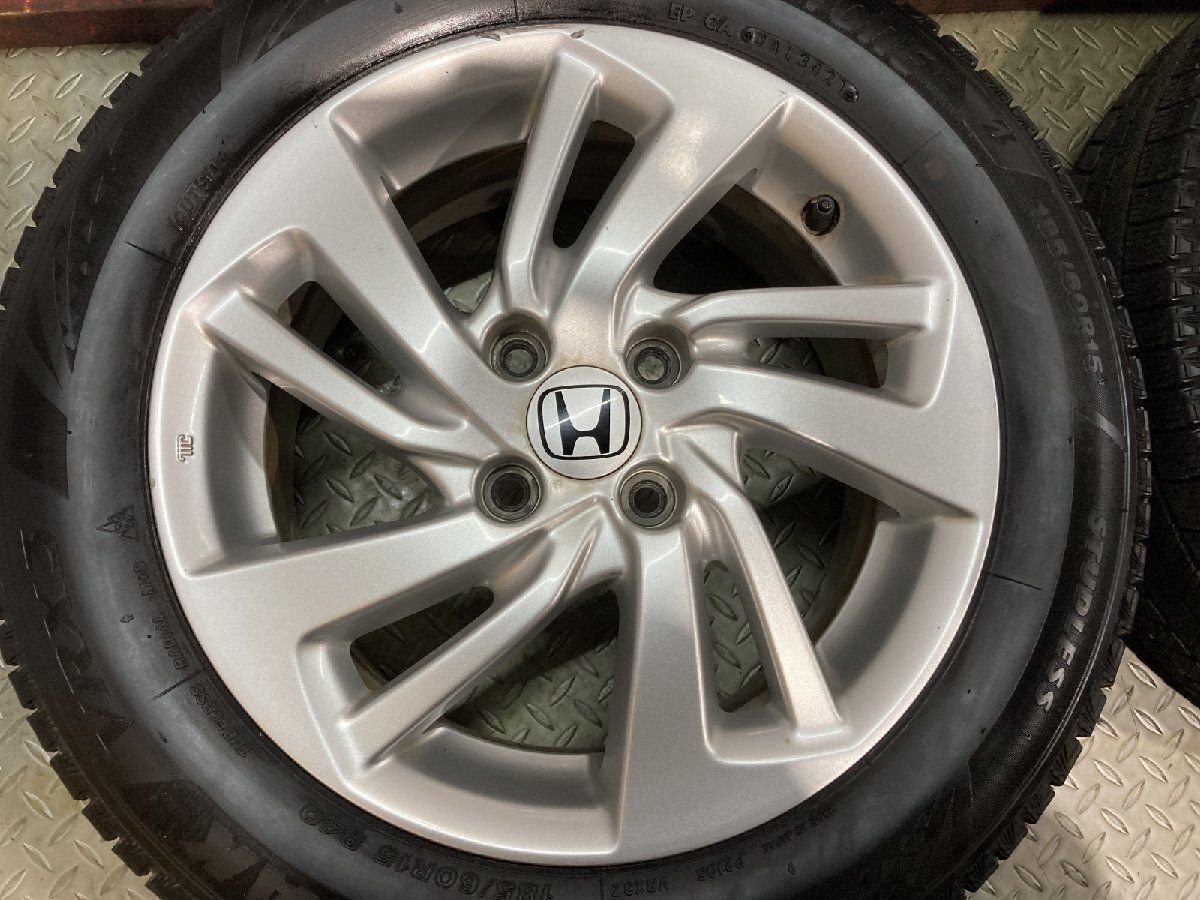 BS BLIZZAK VRX3 185/60R15】スタッドレス【HONDA 純正ホイール 15 