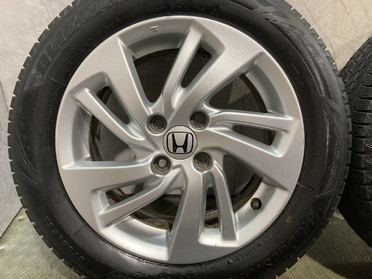 BS BLIZZAK VRX3 185/60R15】スタッドレス【HONDA 純正ホイール 15 