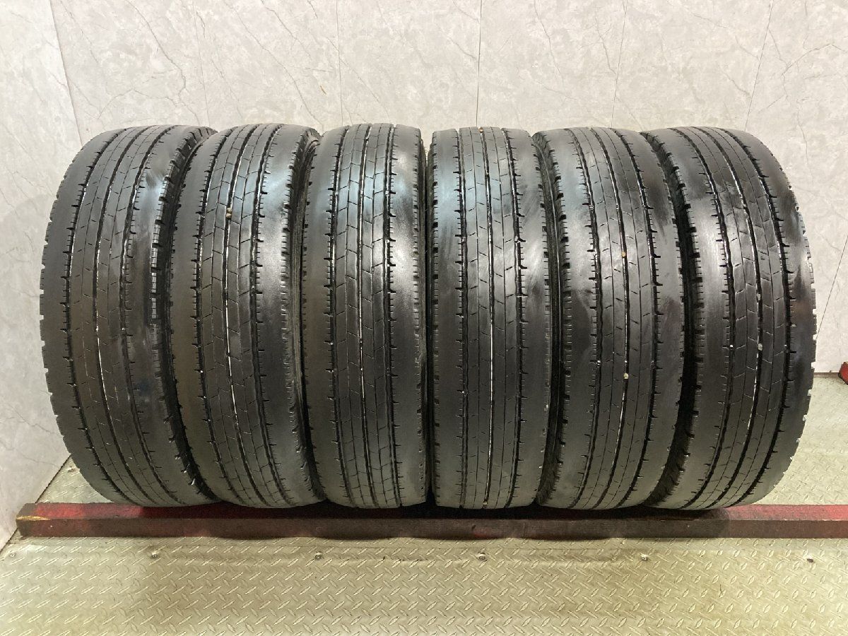 DUNLOP ENASAVE SPLT50M 205/70R17.5 115/113L 17.5インチ ライトトラック用 夏タイヤ 6本 22年製 バリ溝 エルフ デュトロ等　(KTT770)