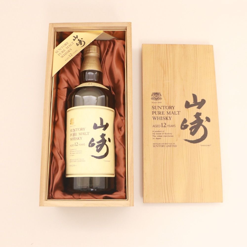 □ 酒 SUNTORY サントリー ウイスキー 山崎 12年 ピュアモルト 750ml