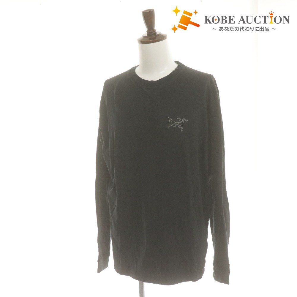 ■ Arc'teryx アークテリクス 長袖Tシャツ トップス Kragg SL Cotton LS Men's X000009536 ロゴ L 黒