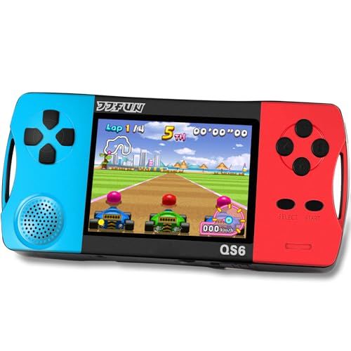ポータブル 携帯ゲーム機 子供用 | 216種レトロゲーム内蔵 | WiFi不要 知育玩具 | 3.5インチ画面 充電式 | 誕生日 クリスマス プレゼント【6-12歳向け】日本語取扱説明書に対応しました--青 + 赤ma 33cb471d