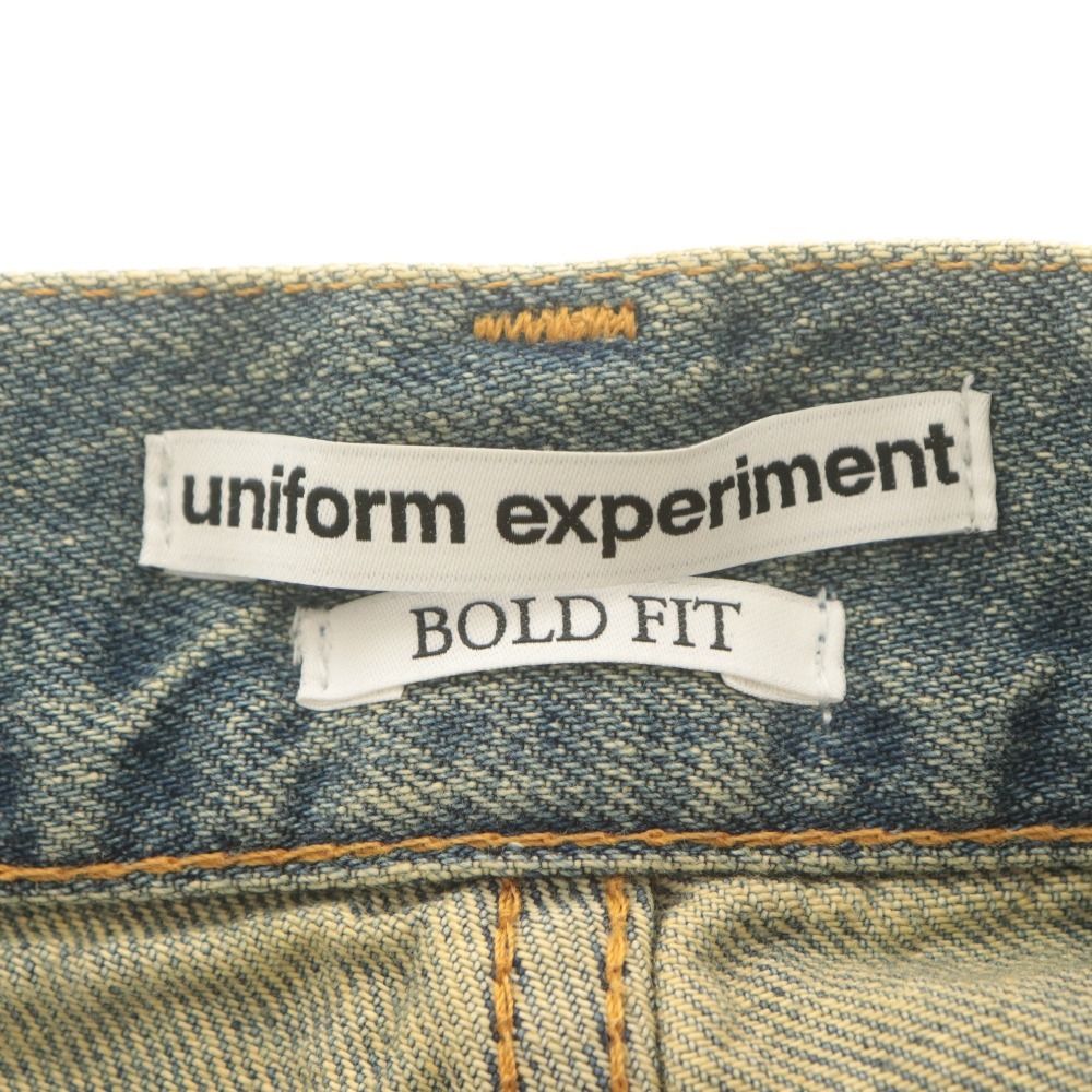 □ uniform experiment デニムパンツ ボトムス FADE DENIM BOLD-FIT