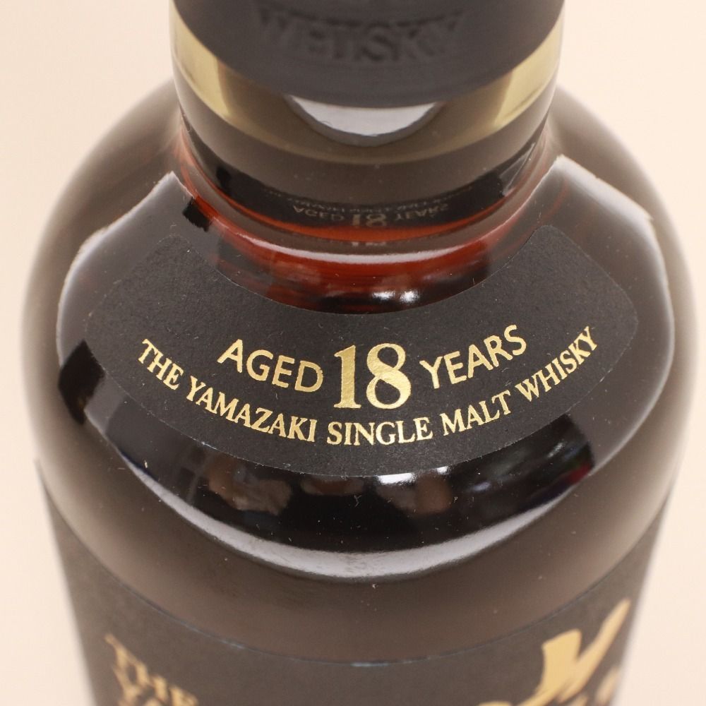 □ 酒 SUNTORY サントリー ウイスキー 山崎 18年 シングルモルト 700ml