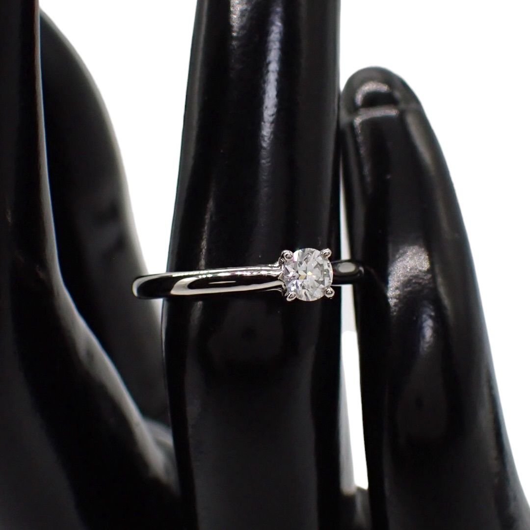 【新品仕上げ】カルティエ　1895 プラチナ　3ダイヤ　リング　12号　52 新品仕上げ済 Cartier カルティエ 49 0.23ct ソリテール1895 ダイヤ