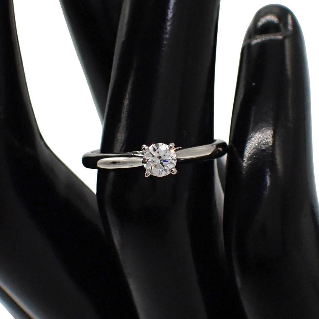 【新品仕上げ】カルティエ　1895 プラチナ　3ダイヤ　リング　12号　52 新品仕上げ済 Cartier カルティエ 49 0.23ct ソリテール1895 ダイヤ