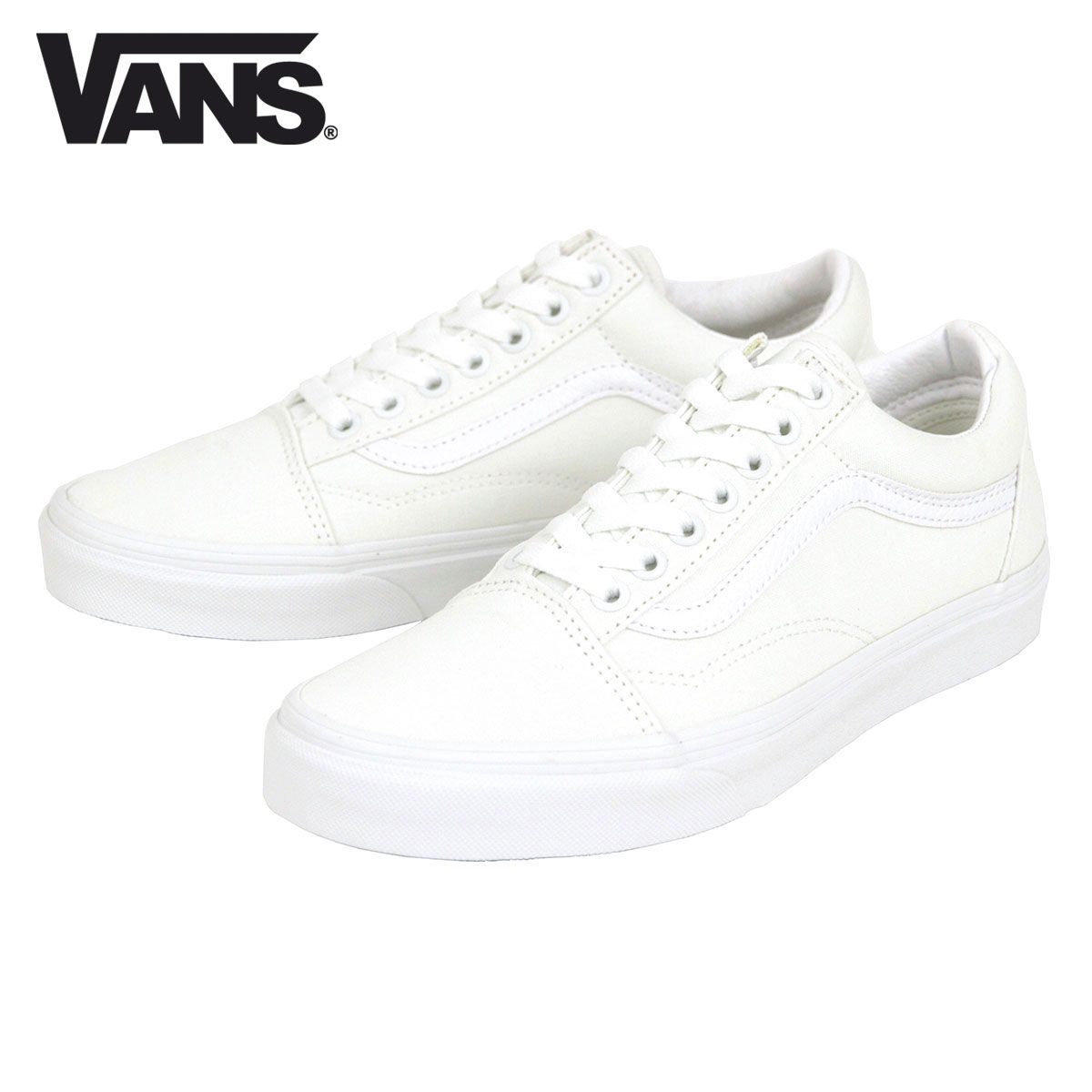 【23.0cm～25.5cm】バンズ スニーカー メンズ 正規販売店 VANS オールドスクール VANS OLD SKOOL TRUE WHITE VN000D3HW00
