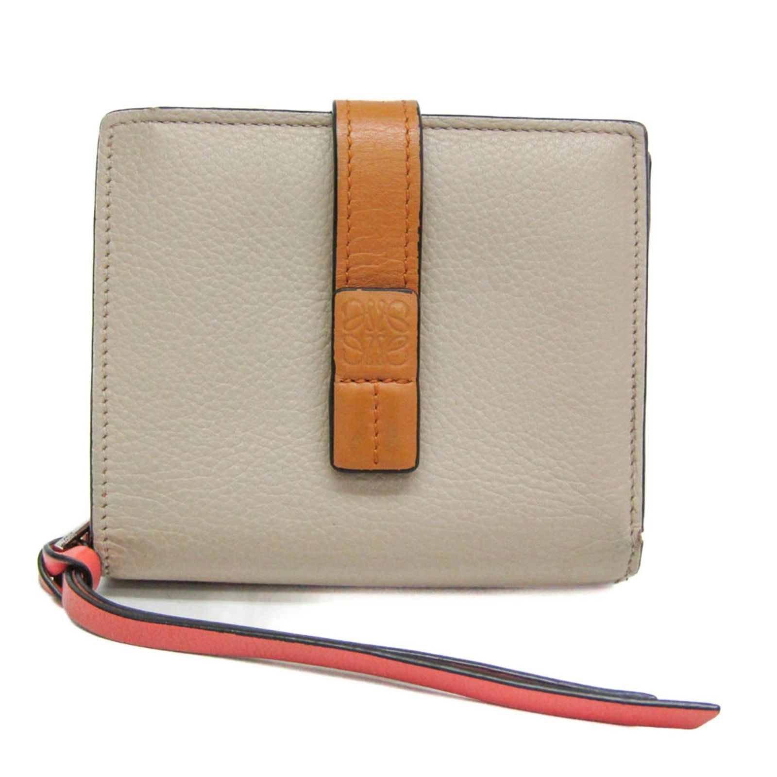 ロエベ(Loewe) コンパクト ジップウォレット C660Z41X02 レディース レザー 財布（二つ折り） ライトベージュ,ライトピンク 16,060円