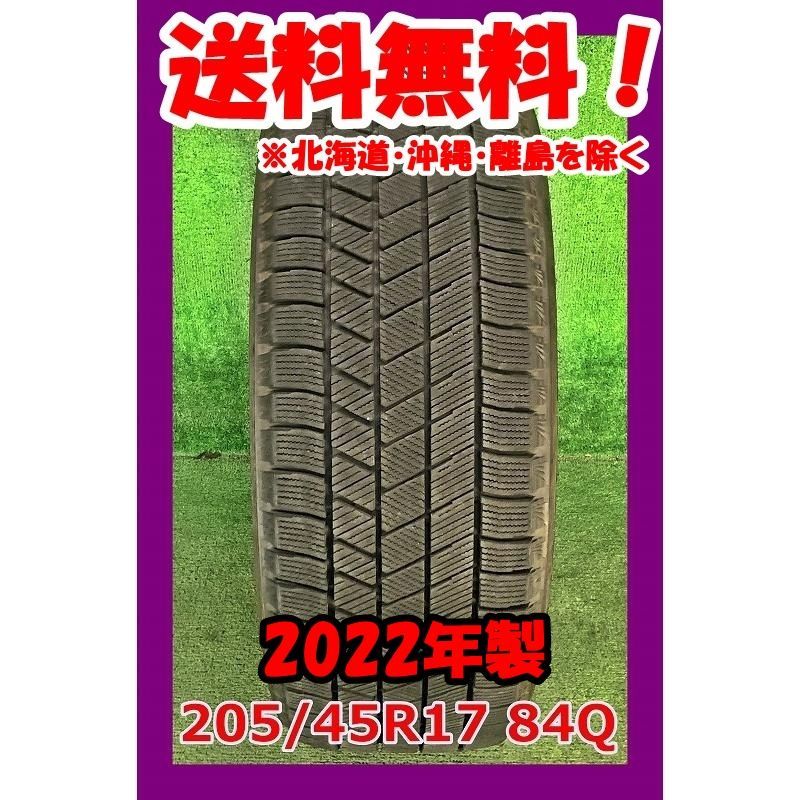 2022年製 205/45R17 84Q ブリヂストン VRX3 中古 スタッドレス 1本 現品限り A-16677
