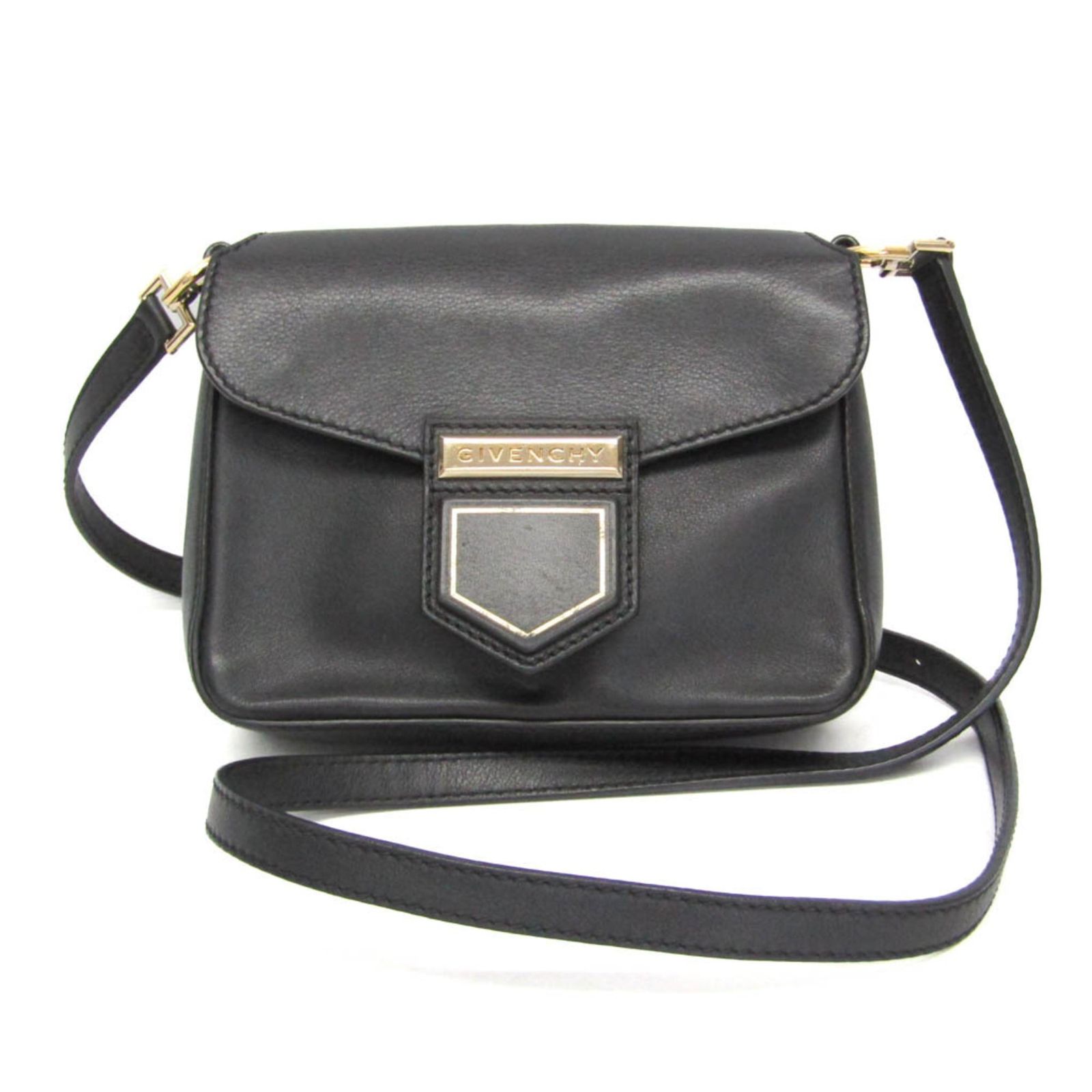ジバンシィ(Givenchy) ノビレ レディース レザー ショルダーバッグ ブラック