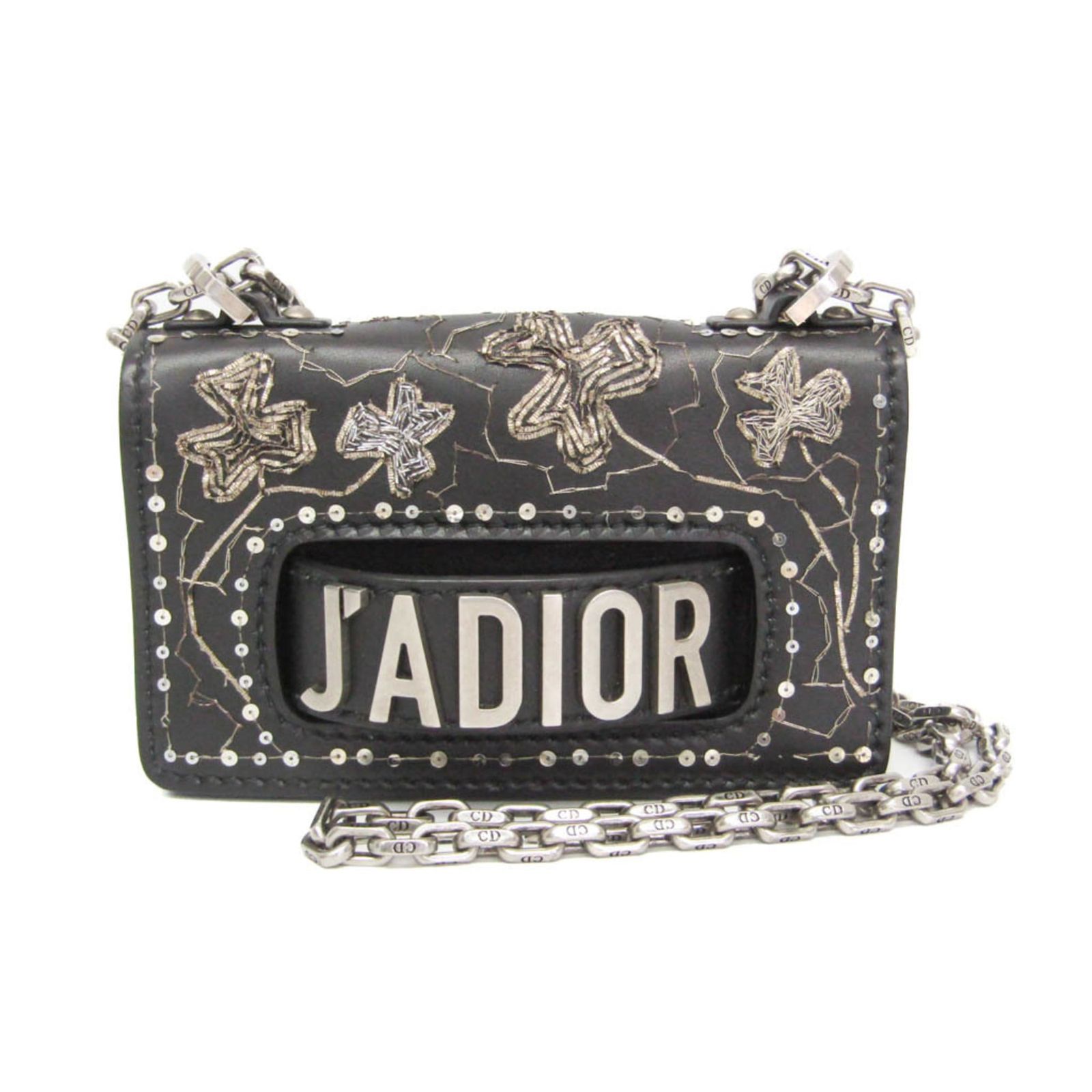 クリスチャン・ディオール(Christian Dior) ジャディオール JADIOR チェーンショルダーバッグ レディース レザー ハンドバッグ,ショルダーバッグ ゴールド,ブラック