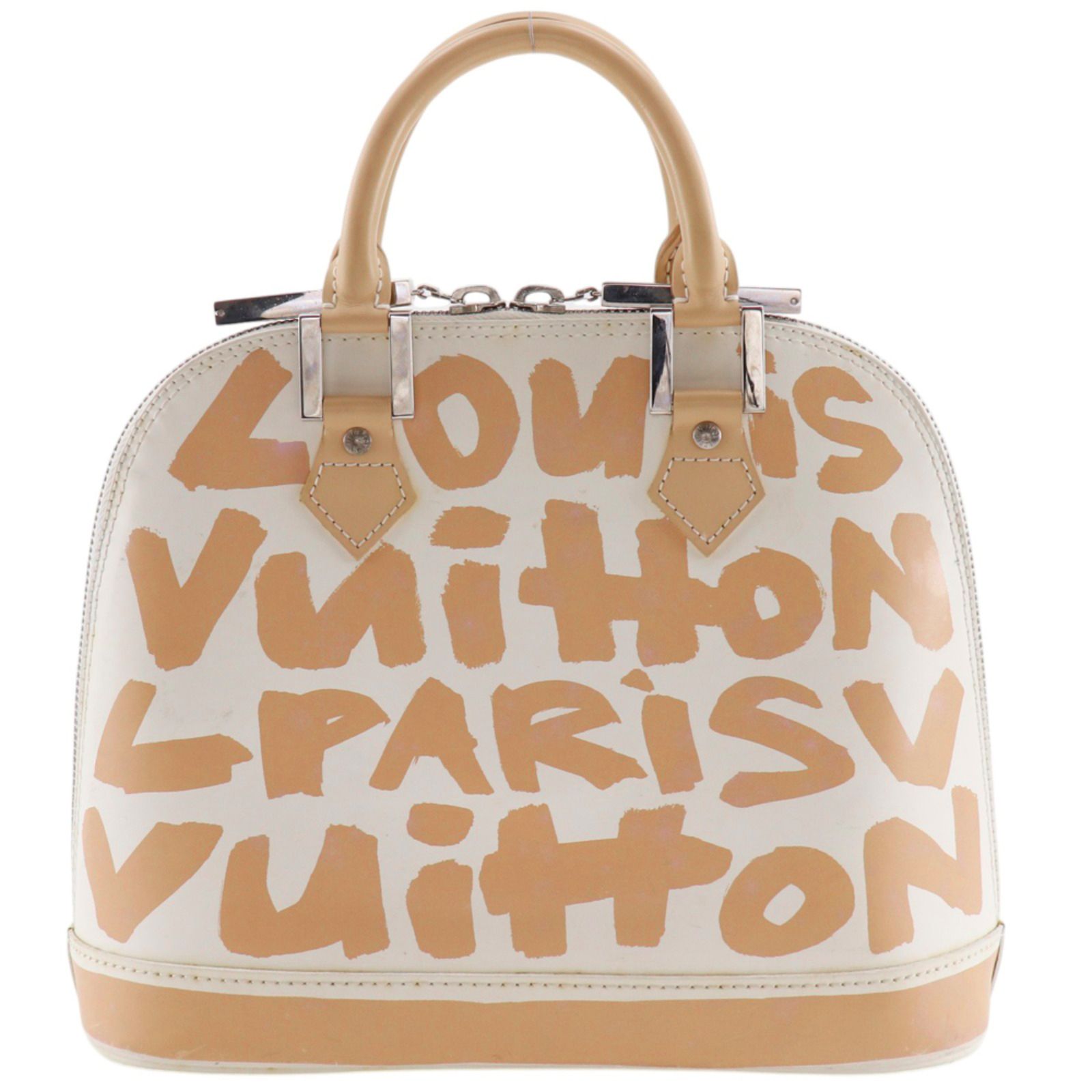 【LOUIS VUITTON】ルイ・ヴィトン アルマPM グラフィティ M92180 カーフ ベージュ/白 BA0041 レディース ハンドバッグ