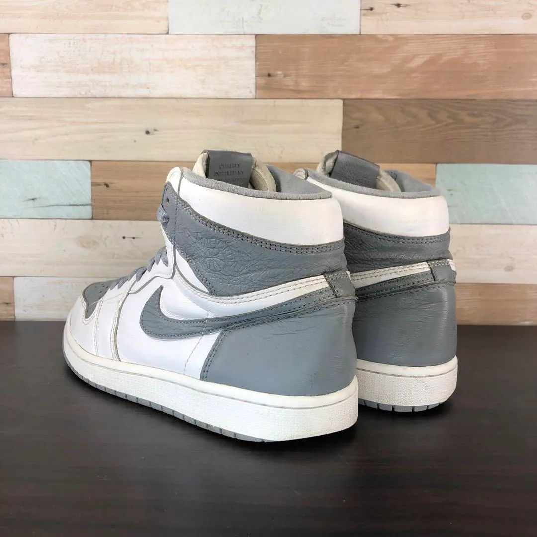NIKE AIR JORDAN 1 RETRO HIGH OG エア ジョーダン 1 レトロ ハイ カット オリジナル テルス ホワイト グレー 白 メンズ ナイキ スニーカー 28 cm U10836