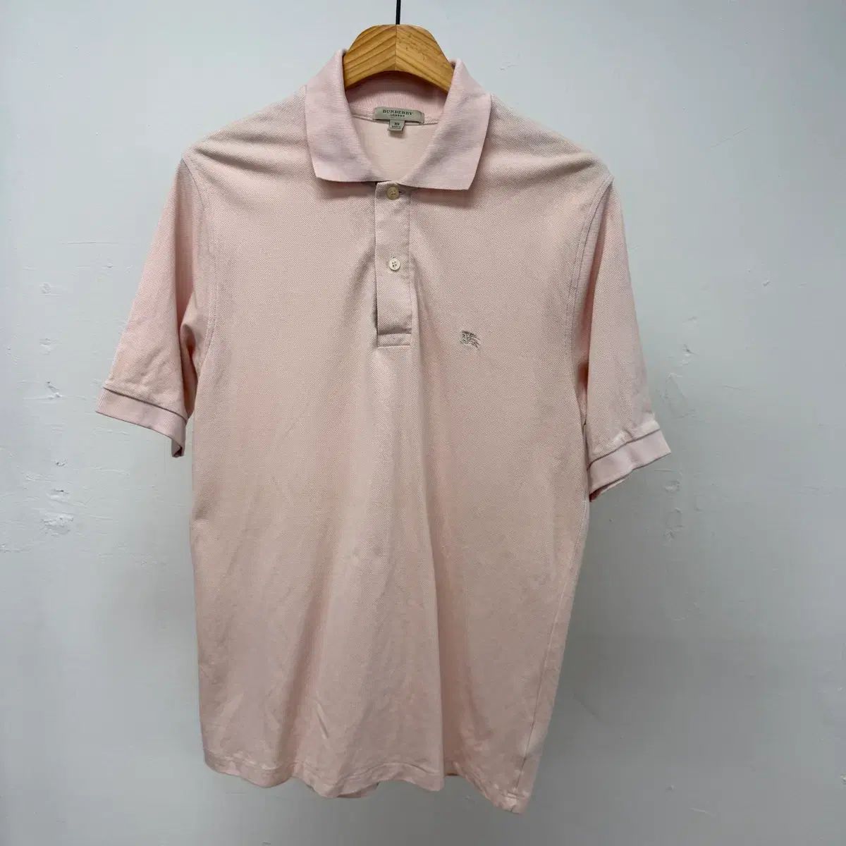 バーバリー ロンドン 半袖 カラーTシャツ XS ピンク PKTシャツ ノヴァチェック JS60