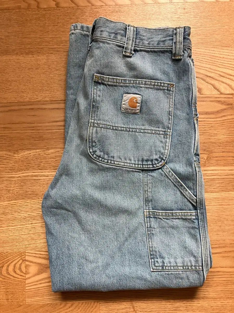 Carhartt カーハート OG ダブルニー デニム パンツ ライトブルー