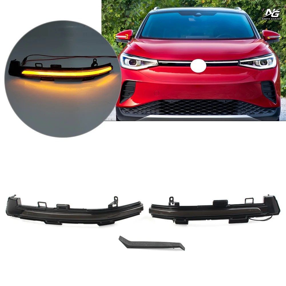 2個入り 車用ダイナミックターンシグナルランプ ミラーインジケーターライト VW ID4 ID.4 E21 2020 - 23