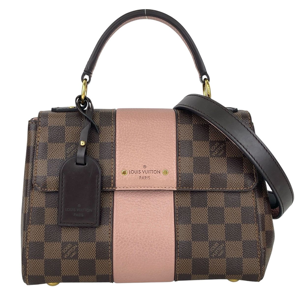 LOUIS VUITTON ルイ・ヴィトン ボンドストリート BB ダミエ ハンドバッグ ショルダーバッグ N41071 ダミエキャンバス ブラウン 中古