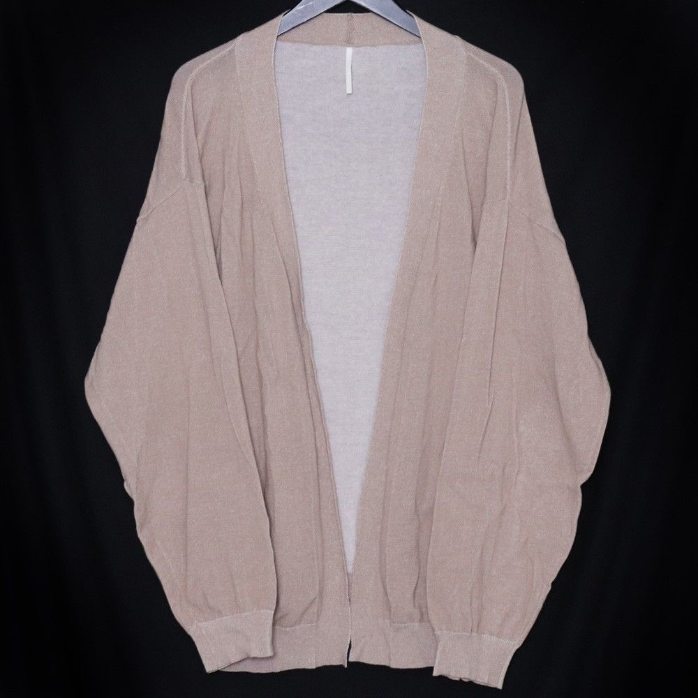 SUS-SOUS Highly twisted cotton cardigan サイズ7 ブラウン 12-SS-009