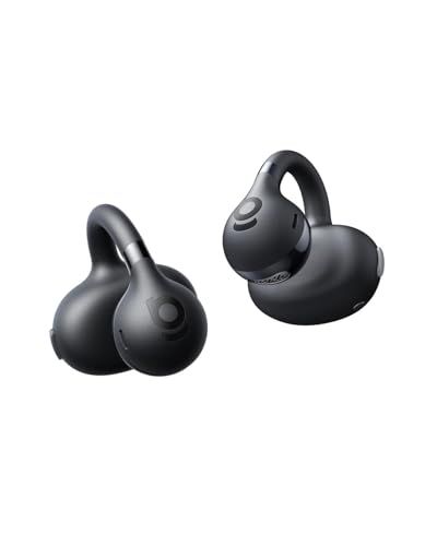 【新品】イヤーカフ イヤホン ワイヤレスイヤホン オープンイヤー 【 最大38時間再生 / Bluetooth 6.0 / ベースブースト機能 / IP55防水 / 専用アプリ/大音量 音漏れ防止 】 耳を塞がない 耳挟み式 完全ワイヤレス fa727474
