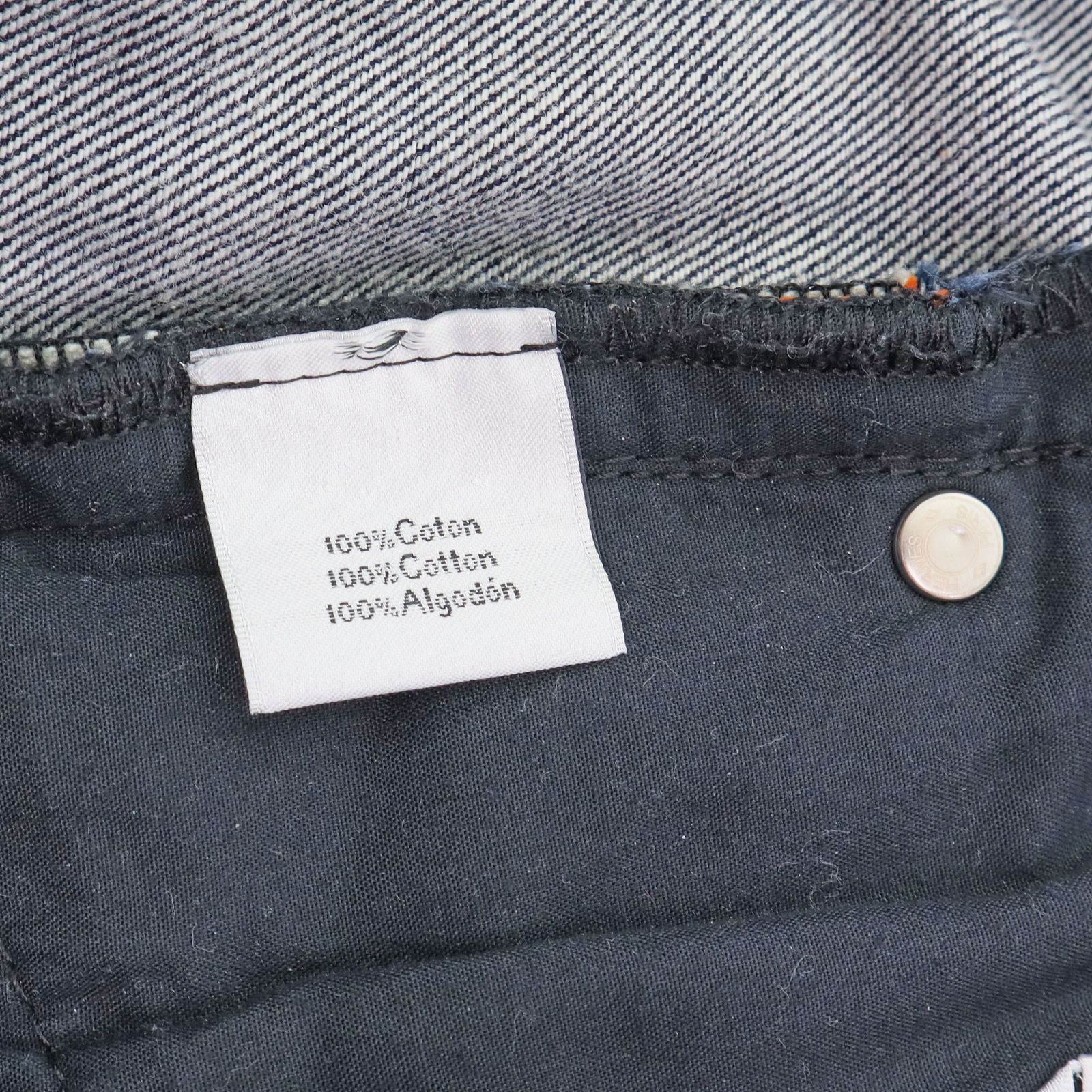 【中古】HERMES エルメス ジーンズ 42サイズ メンズ レディース パンツ ズボン ネイビー アパレル ブランド