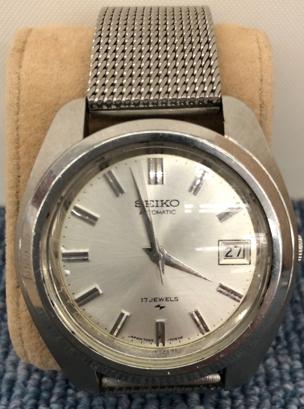 【中古・現状品】SEIKO　オートマチックデイト　7005-7030　動作確認済み　K-783