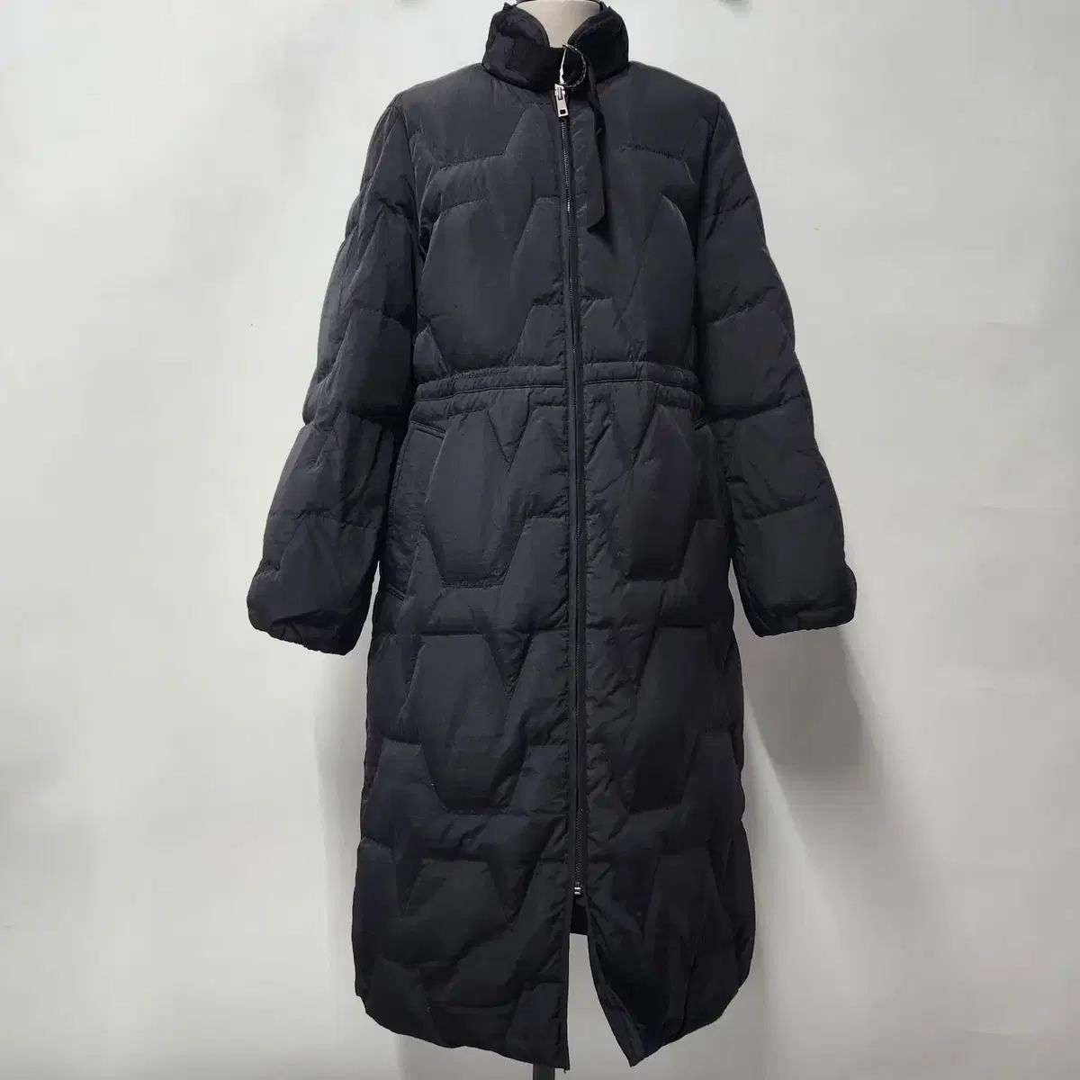 SI正規品 キルティング ロング ダウン ジャケット ブラック レディース 55
