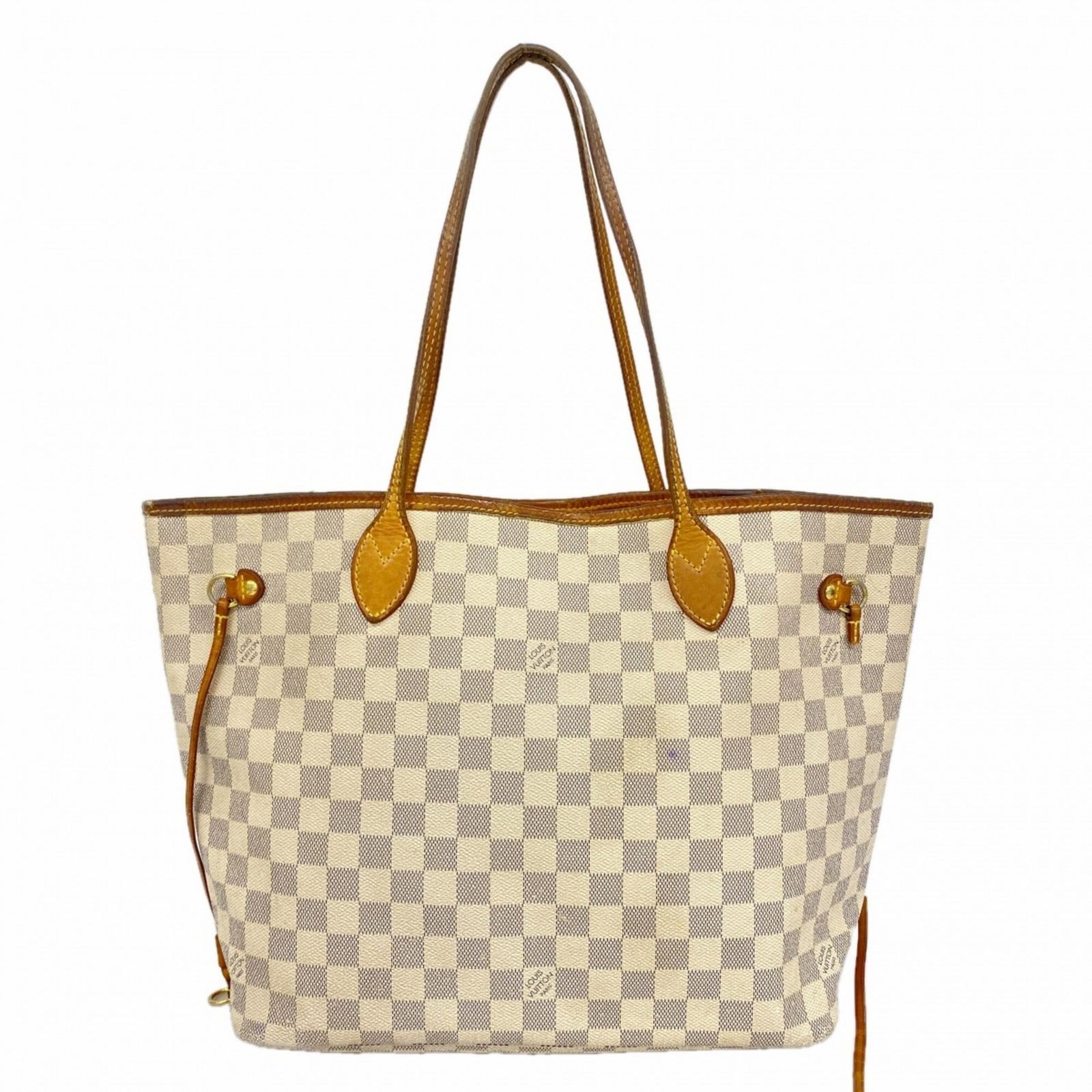ルイ・ヴィトン(Louis Vuitton) ルイ・ヴィトン トートバッグ ダミエ・アズール ネヴァーフルMM N51107 ホワイトレディース