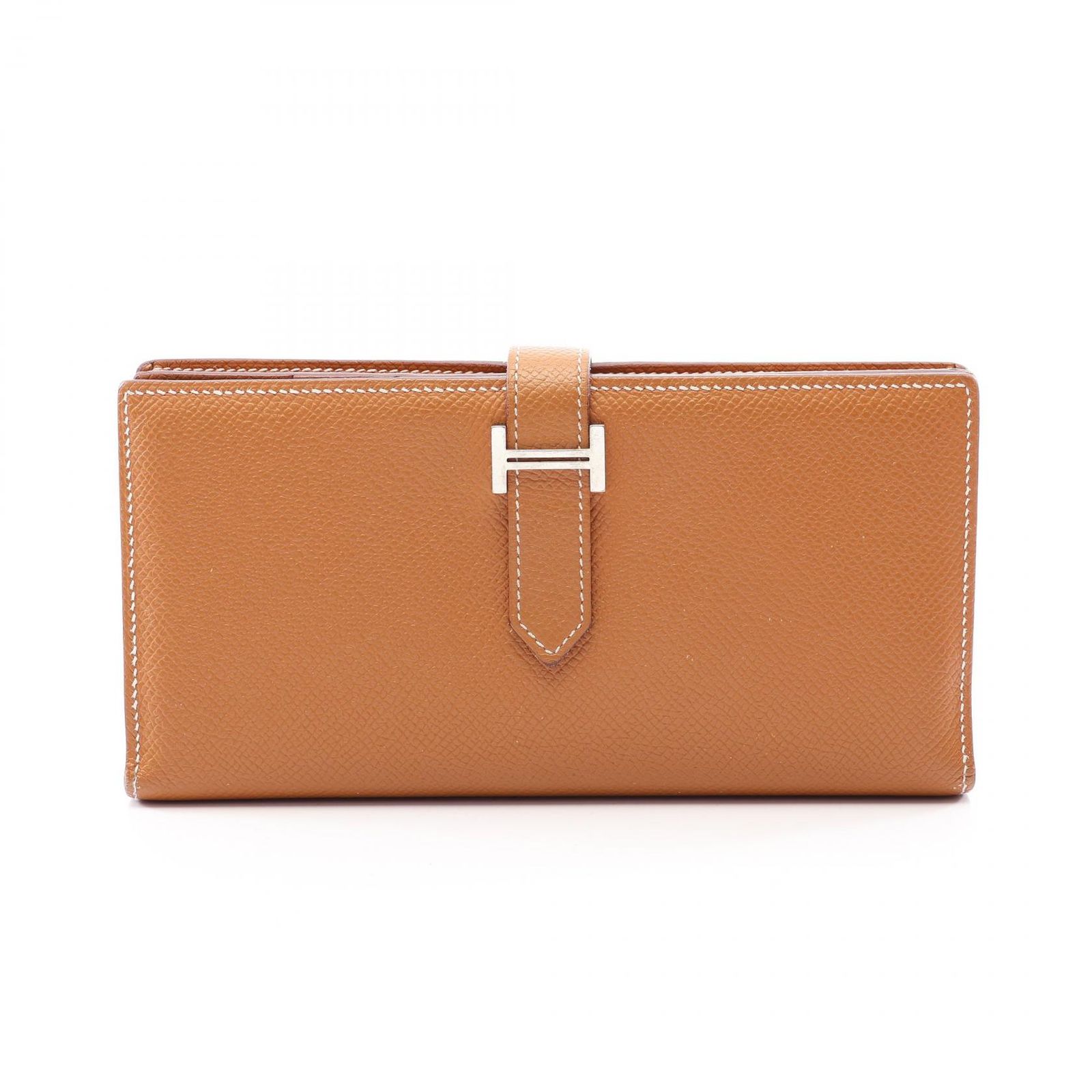 HERMES エルメス ベアンスフレ ゴールド 二つ折り長財布