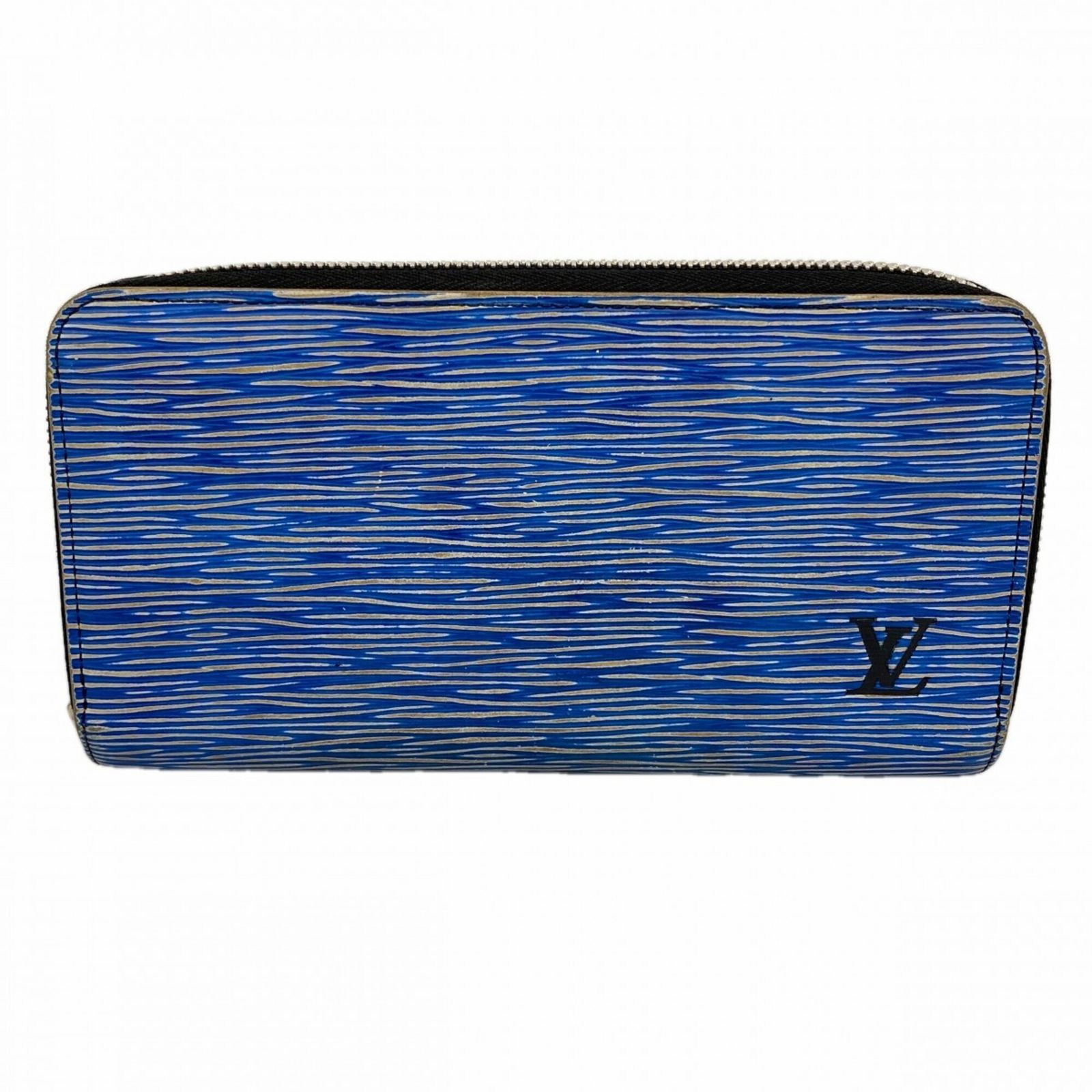 ルイ・ヴィトン(Louis Vuitton) ルイ・ヴィトン 長財布 エピ デニム ジッピーウォレット M61862 ブルー レディース