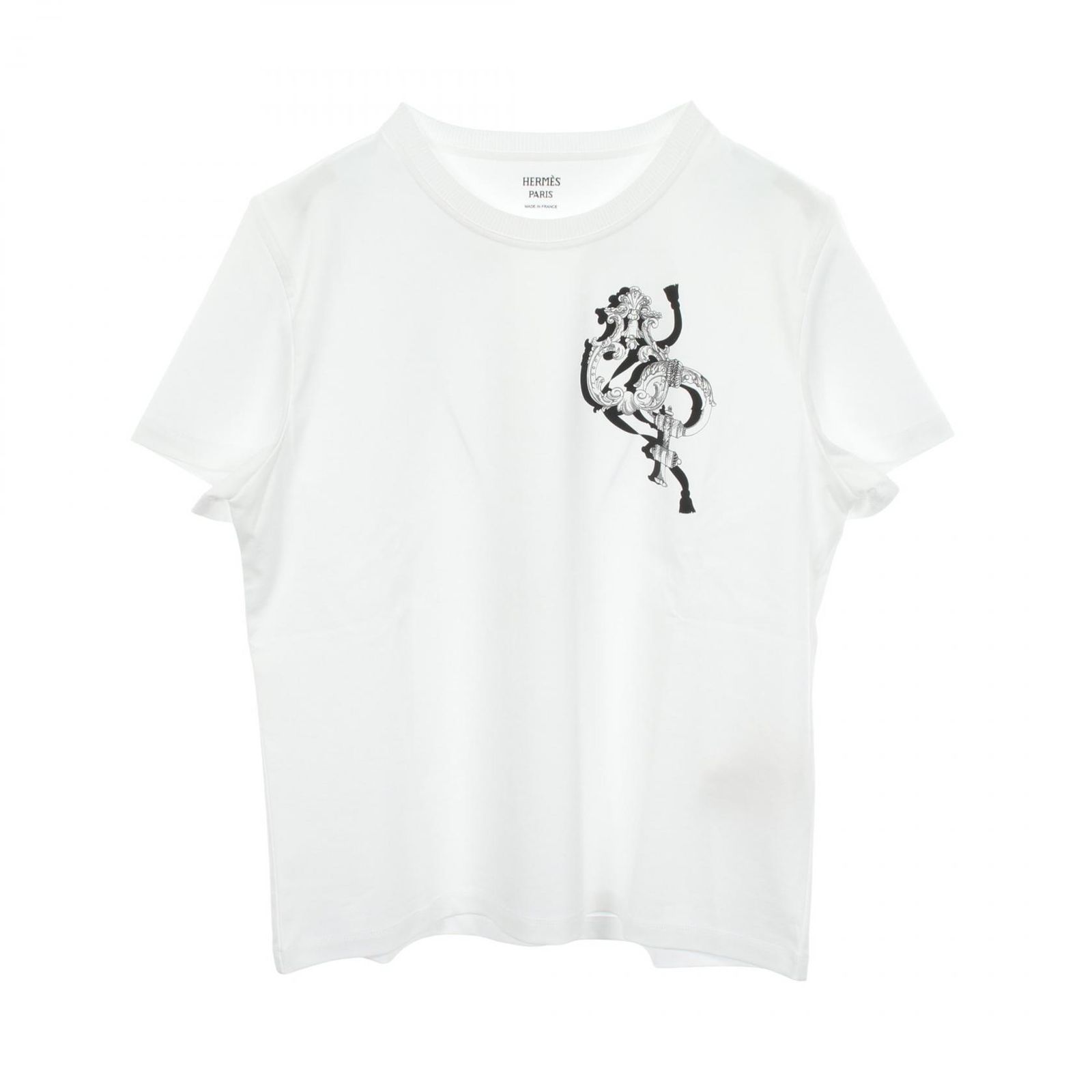 HERMES エルメス 2026SS Printed straight t-shirt カルトゥッシュ 半袖Tシャツ