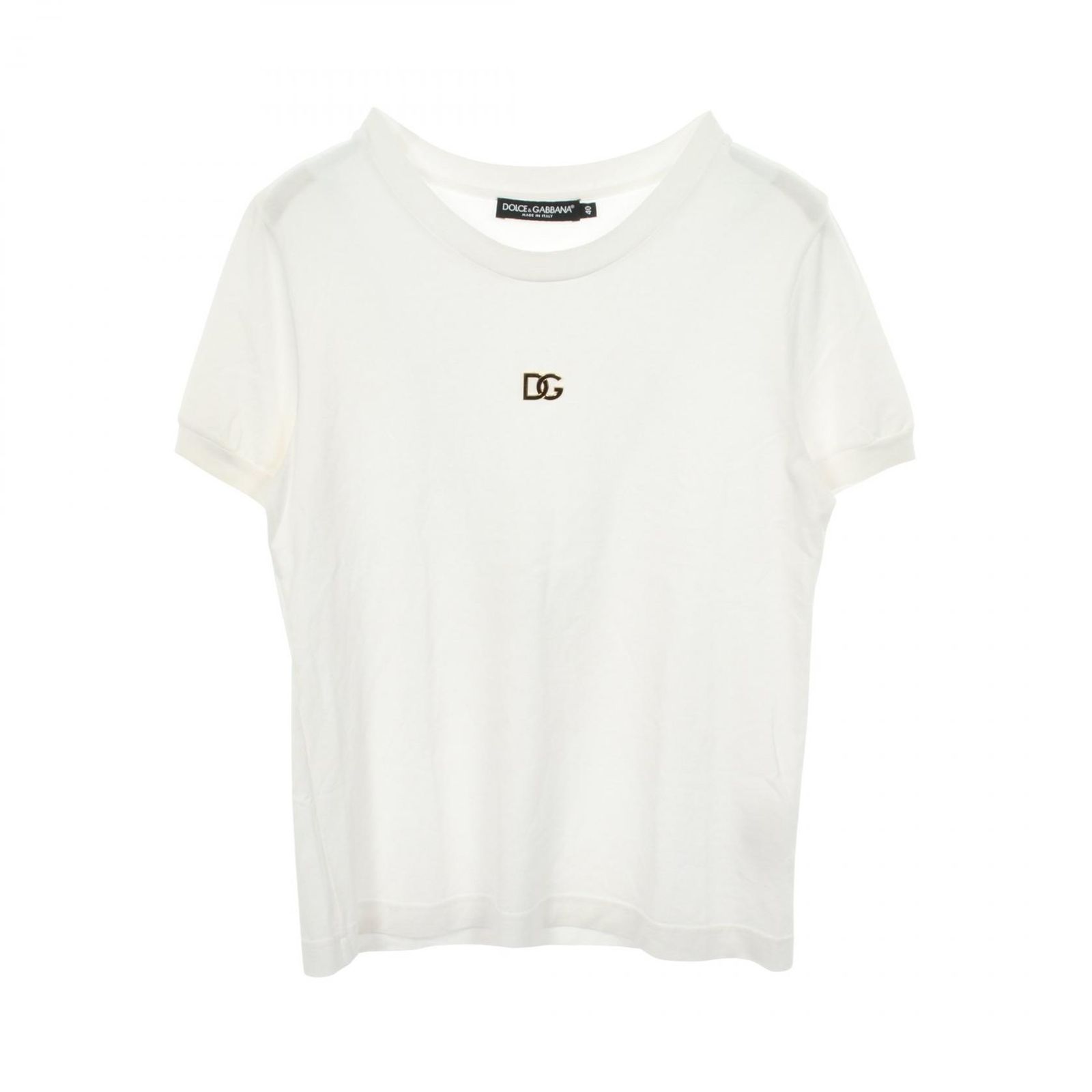 DOLCE & GABBANA ドルチェアンドガッバーナ ロゴ金具 半袖Tシャツ