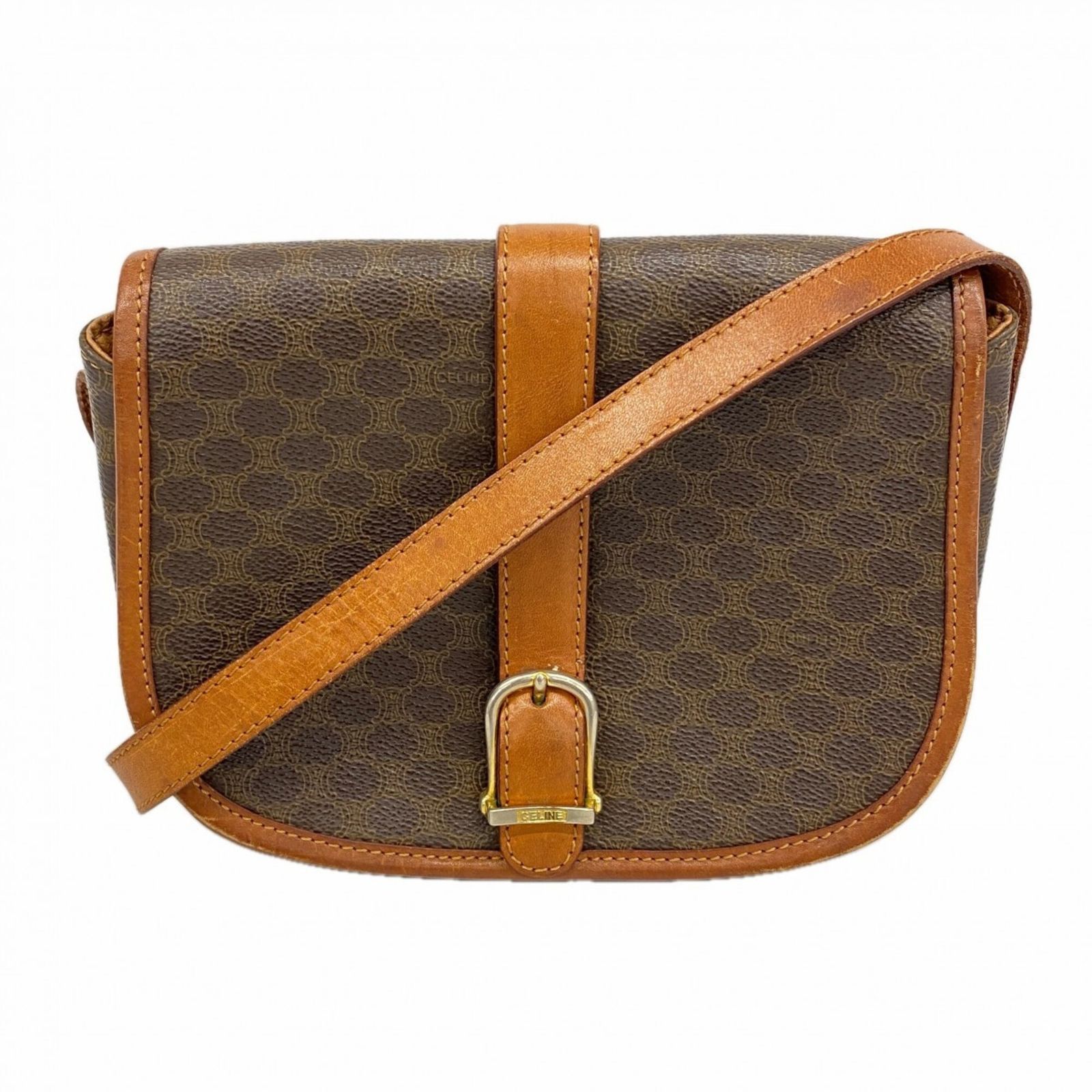 セリーヌ(Celine) セリーヌ ショルダーバッグ マカダム ブラウン レディース