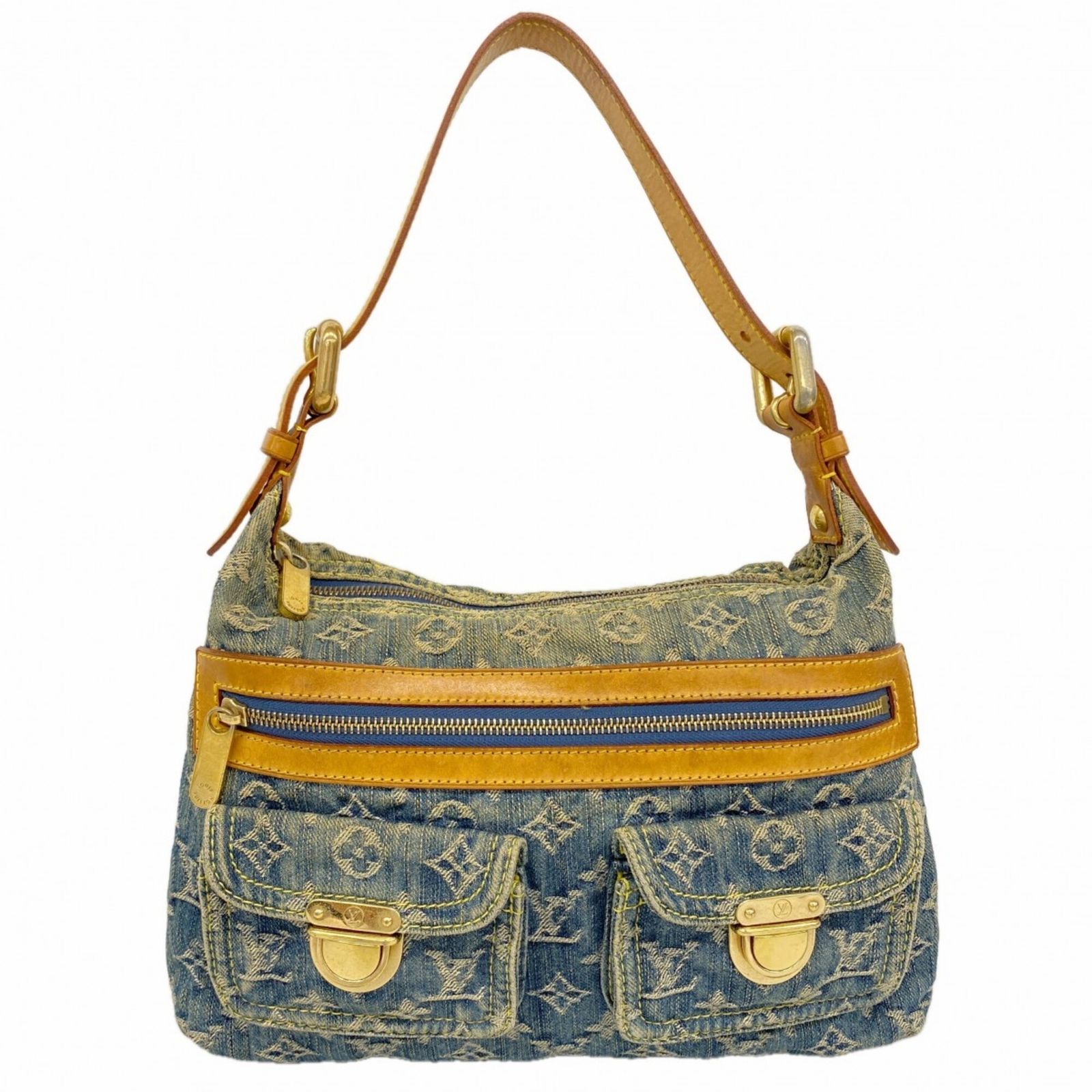 ルイ・ヴィトン(Louis Vuitton) ルイ・ヴィトン ショルダーバッグ モノグラム・デニム バギーPM M95049 ブルーレディース