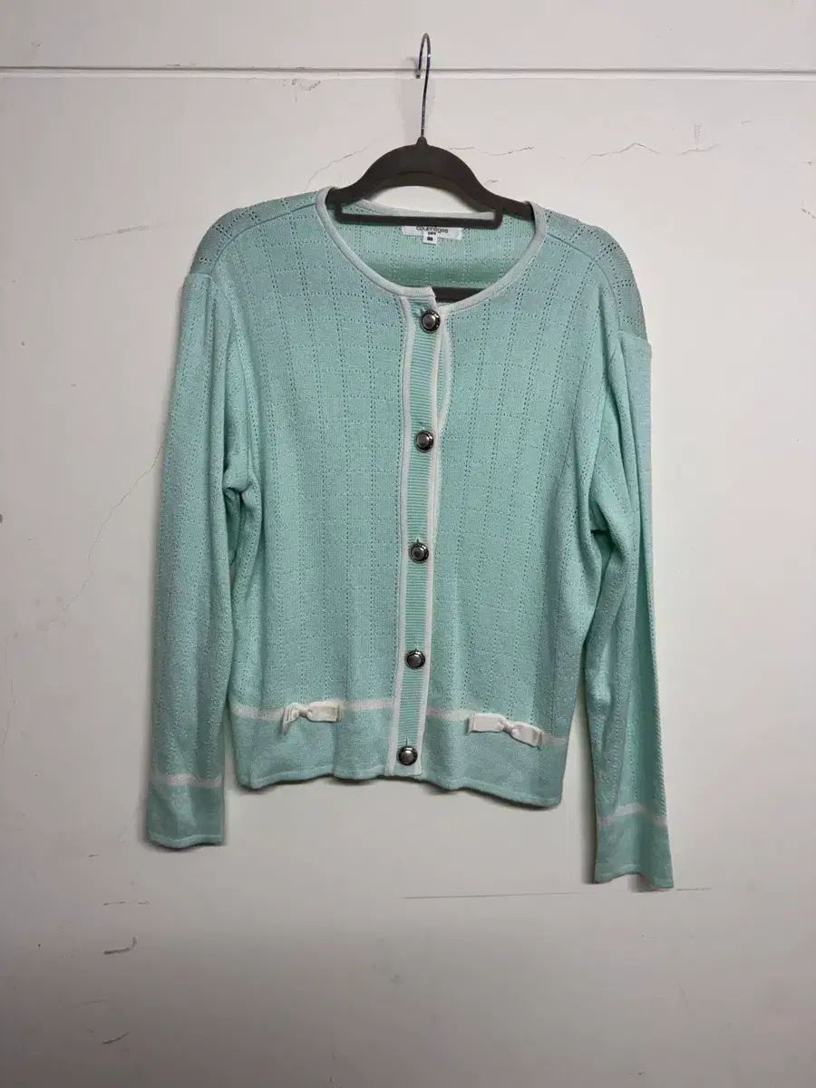 クレージュ Courreges ミント色 ニット カーディガン