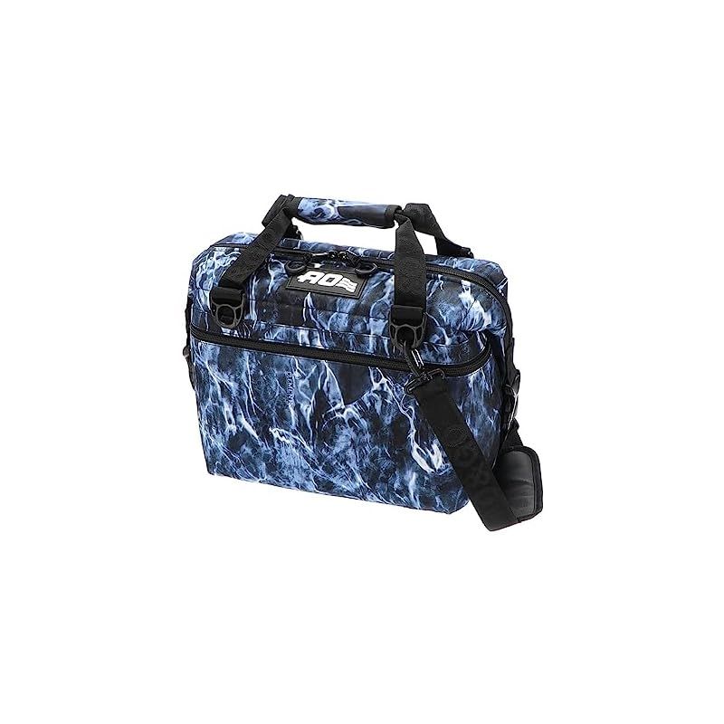 【新品】 [ エーオー クーラーズ ] AO Coolers クーラーバッグ 12パックキャンバス ソフトクーラー AOELBF12 ブルーフィン 約11L 12 PACK Bluefin ソフトクーラーバッグ [並行輸入品]