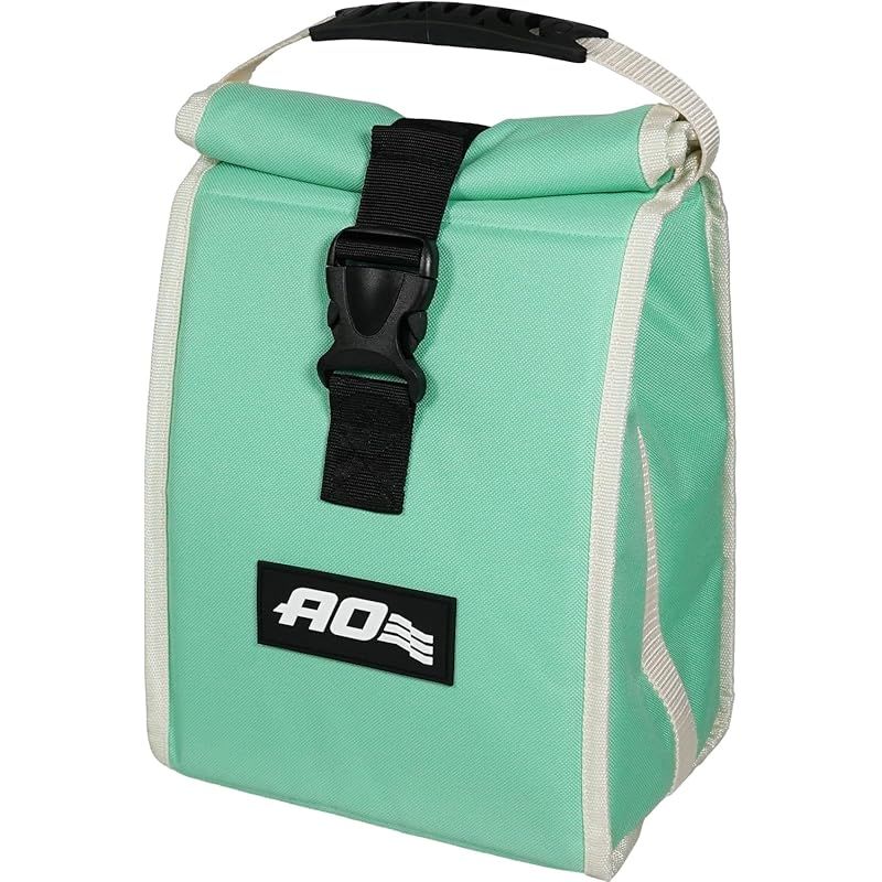【新品】 【日本正規品】AO Coolers (エーオークーラーズ) ランチソフトクーラー ビーチグラスグリーン 5.7L 軽量 保冷 ロールトップ式 小型 クーラーボックス お弁当 保冷バッグ キャンプ ピクニック サブクーラー 折りたたみ可能 (正規品5年