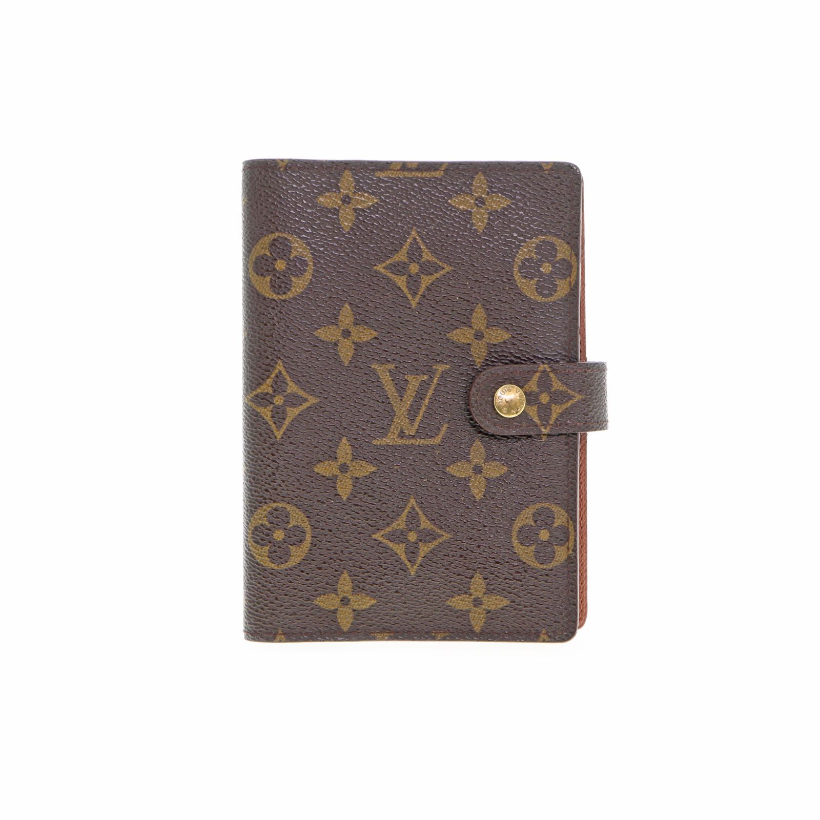 【中古】LOUIS VUITTON ルイヴィトン R20005 アジェンダPM モノグラム 手帳ケース レディース メンズ ケース ブラウン ブランド