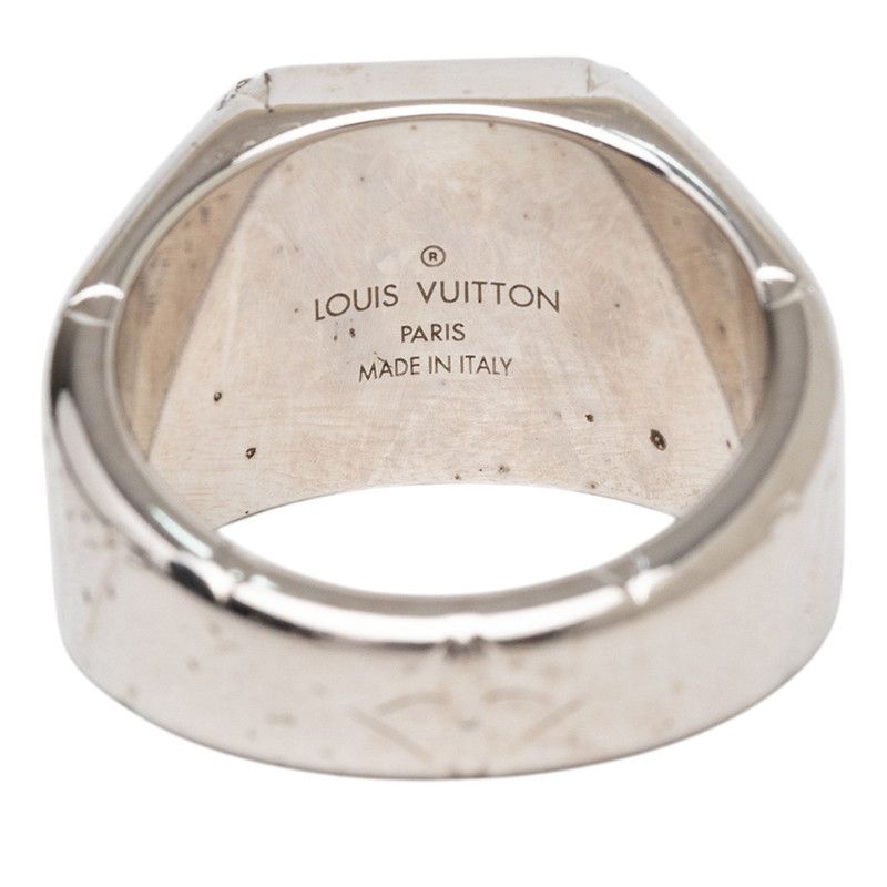 ルイ ヴィトン モノグラム シグネットリング リング 指輪 #M M62487 シルバー メタル メンズ LOUIS VUITTON【1-0270722】
