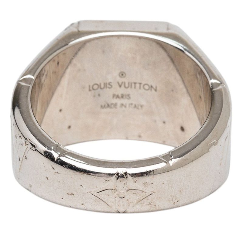 ルイ ヴィトン モノグラム シグネットリング リング 指輪 #M M62487 シルバー メタル メンズ LOUIS VUITTON【1-0270722】