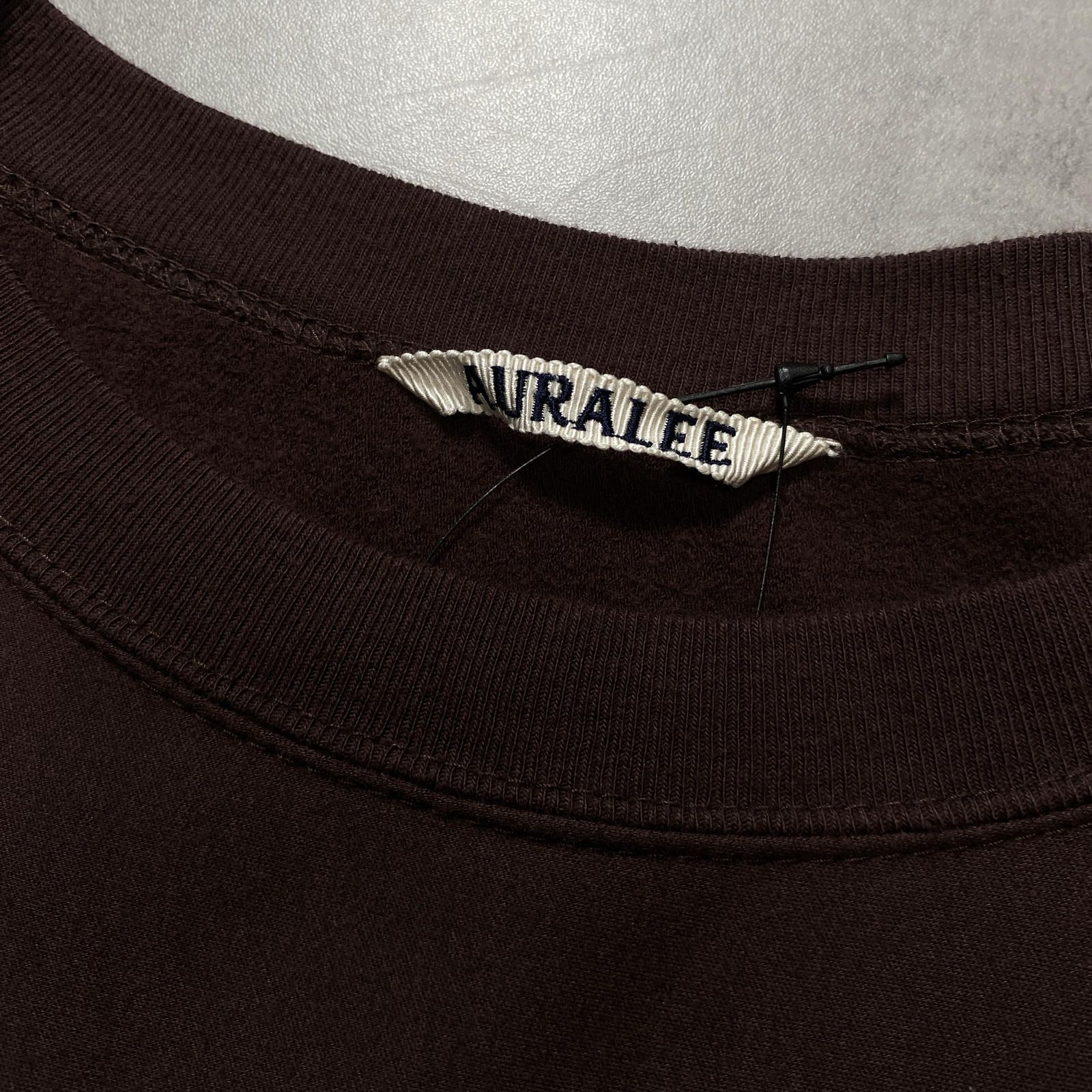 GQ5773◇AURALEE : SUPER HIGH GAUGE SWEAT A9AP01SU◇4◇ブラウン系 