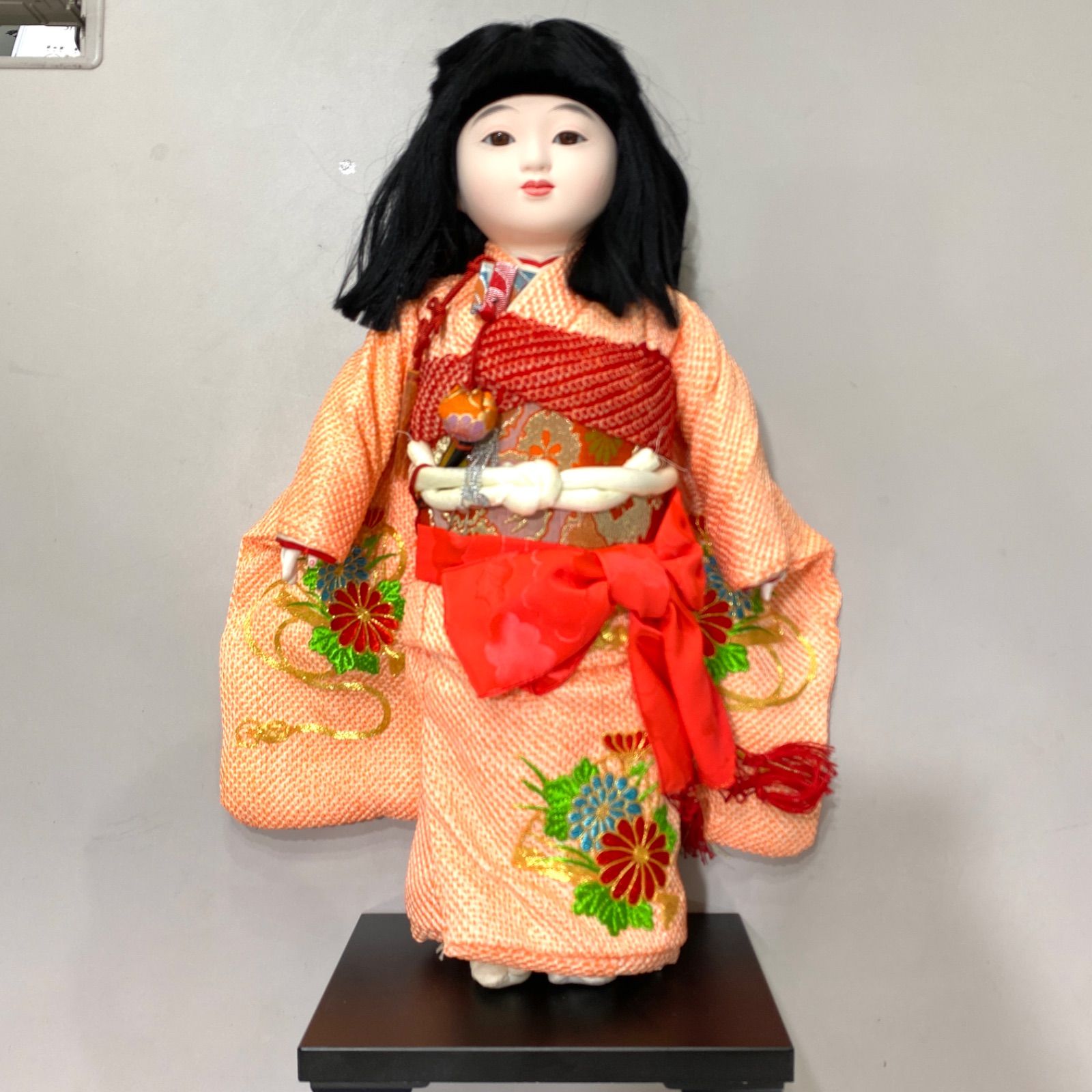 市松人形　玉龍作 市松人形 玉龍作 愛知県 知事賞受賞 日本人形 十三号 絞り刺繍 シゴキ